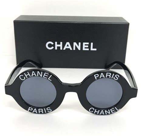 vintage chanel paris logo frame sunglasses|chanel paris vintage sunglasses.